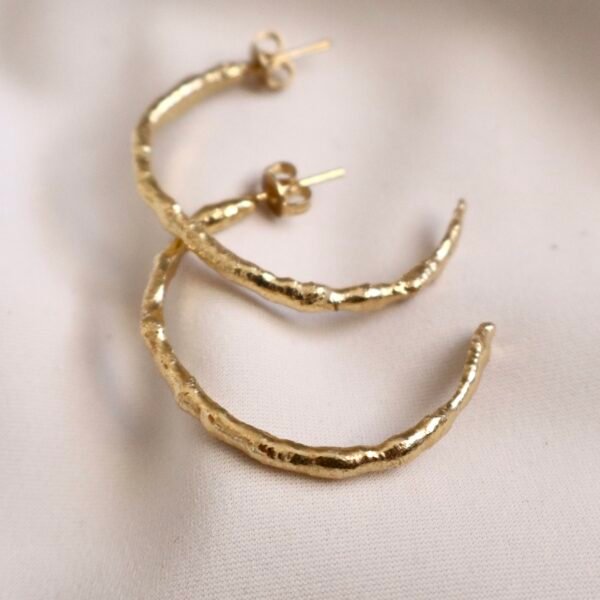 Gold hoop earrings