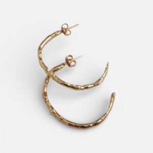 Large thin hoop earrings
