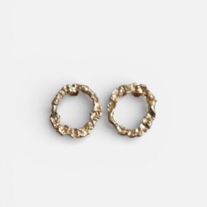 round stone earrings